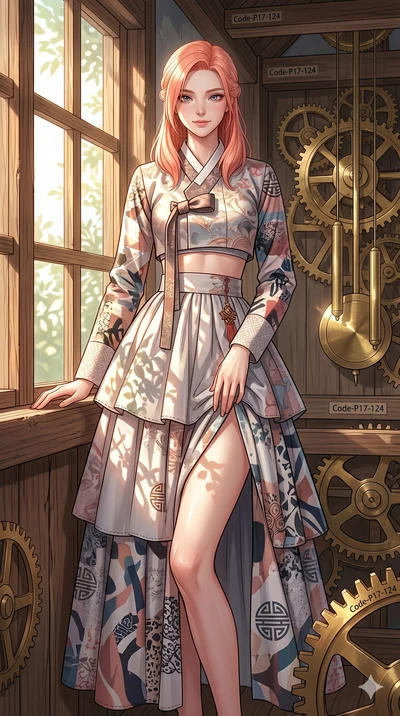 score_9, masterpiece, best quality, ultra-detailed, high-budget anime keyframe, editorial fashion photography, tasteful artistic composition, Japanese woman. cowboy shot from the thighs up, character and outfit filling the frame for maximum editorial