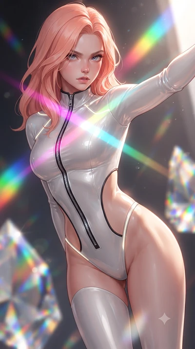score_9, masterpiece, best quality, ultra-detailed, high-budget anime keyframe, editorial fashion photography, tasteful artistic composition, Japanese woman. close-up cowboy shot from the waist and thighs up, the character dominates the composition, 