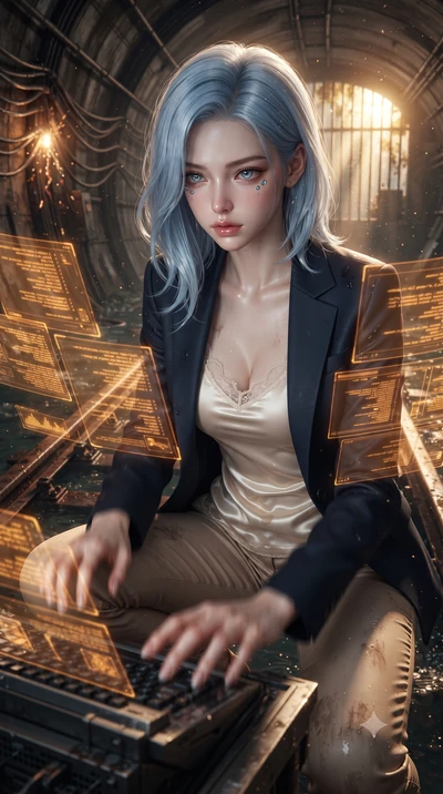 score_9, masterpiece, best quality, ultra-detailed, high-budget anime keyframe, editorial fashion photography, tasteful artistic composition, realistic cosplay photography, Korean woman. close-up cowboy shot from the waist and thighs up, the characte