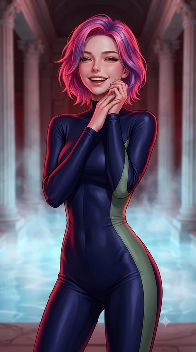 score_9, masterpiece, best quality, ultra-detailed, high-budget anime keyframe, editorial fashion photography, tasteful artistic composition, Caucasian woman, strictly human ears. close-up cowboy shot from the waist and thighs up, the character domin