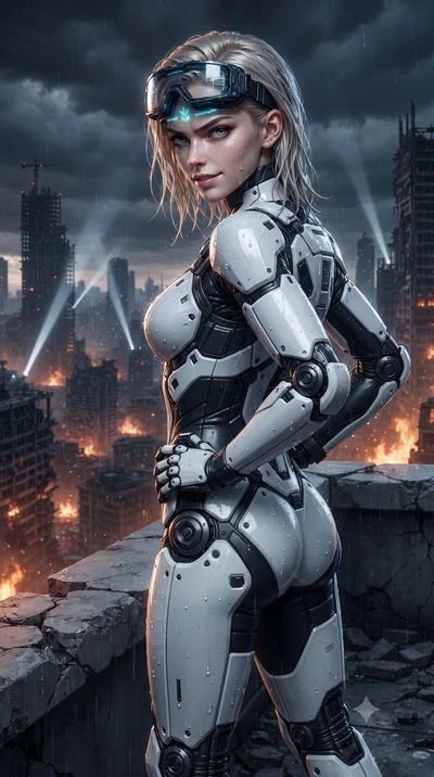 score_9, masterpiece, best quality, ultra-detailed, high-budget anime keyframe, editorial fashion photography, tasteful artistic composition, Caucasian woman. close-up cowboy shot from the waist and thighs up, the character dominates the composition,