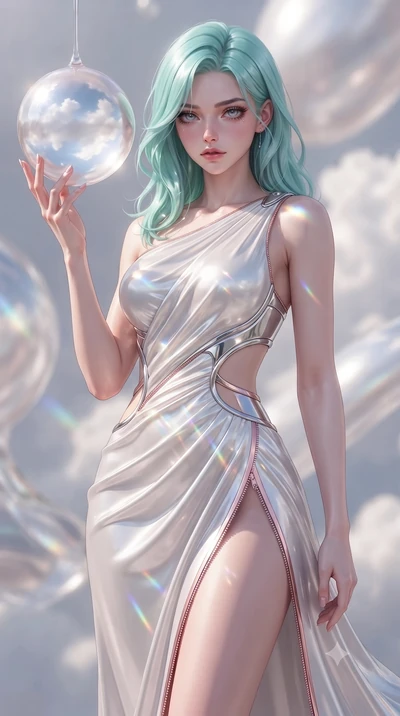 score_9, masterpiece, best quality, ultra-detailed, high-budget anime keyframe, editorial fashion photography, tasteful artistic composition, Japanese woman. close-up cowboy shot from the waist and thighs up, the character dominates the composition, 