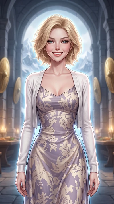 score_9, masterpiece, best quality, ultra-detailed, high-budget anime keyframe, editorial fashion photography, tasteful artistic composition, Caucasian woman, strictly human ears. close-up cowboy shot from the waist and thighs up, the character domin