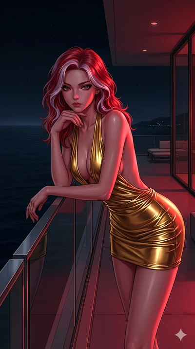 score_9, masterpiece, best quality, ultra-detailed, high-budget anime keyframe, editorial fashion photography, tasteful artistic composition, Caucasian woman, strictly human ears. cowboy shot from the thighs up, character and outfit filling the frame