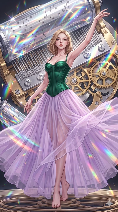 score_9, masterpiece, best quality, ultra-detailed, high-budget anime keyframe, editorial fashion photography, tasteful artistic composition, Korean woman. low angle full-body shot from head to toe showing her feet, filling the entire 9:16 vertical f