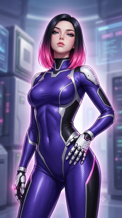 score_9, masterpiece, best quality, ultra-detailed, high-budget anime keyframe, semi-realistic 3D game render, editorial fashion photography, tasteful artistic composition, Korean woman. close-up cowboy shot from the waist and thighs up, the characte