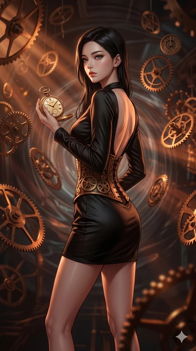 score_9, masterpiece, best quality, ultra-detailed, high-budget anime keyframe, editorial fashion photography, tasteful artistic composition, Korean woman. cowboy shot from the thighs up, character and outfit filling the frame for maximum editorial p