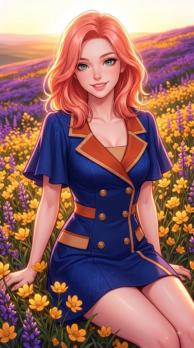 score_9, masterpiece, best quality, ultra-detailed, high-budget anime keyframe, editorial fashion photography, tasteful artistic composition, Japanese woman. close-up cowboy shot from the waist and thighs up, the character dominates the composition, 