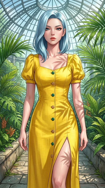 score_9, masterpiece, best quality, ultra-detailed, high-budget anime keyframe, editorial fashion photography, tasteful artistic composition, Korean woman. close-up cowboy shot from the waist and thighs up, the character dominates the composition, fi