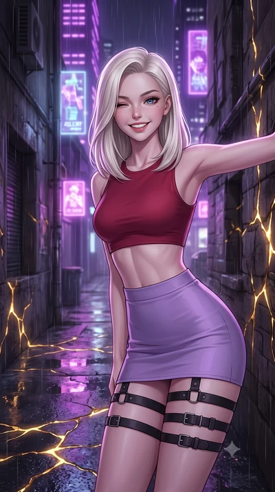 score_9, masterpiece, best quality, ultra-detailed, high-budget anime keyframe, editorial fashion photography, tasteful artistic composition, Caucasian woman, strictly human ears. close-up cowboy shot from the waist and thighs up, the character domin