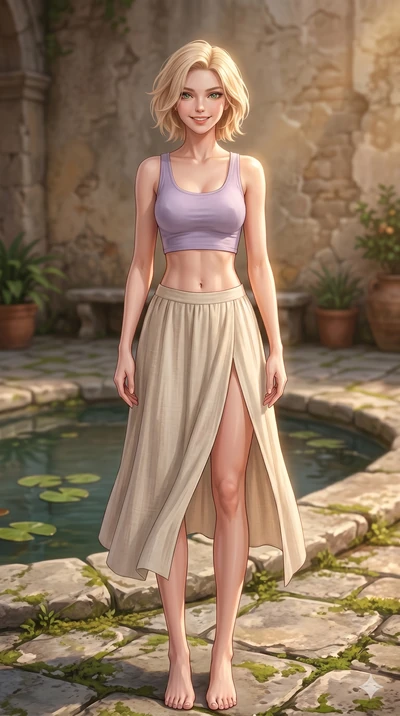 score_9, masterpiece, best quality, ultra-detailed, high-budget anime keyframe, editorial fashion photography, tasteful artistic composition, Caucasian woman, strictly human ears. cowboy shot from the thighs up, character and outfit filling the frame