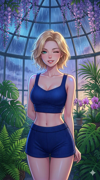score_9, masterpiece, best quality, ultra-detailed, high-budget anime keyframe, vibrant anime aesthetic, Caucasian woman, strictly human ears. close-up cowboy shot from the waist and thighs up, the character dominates the composition, filling the fra