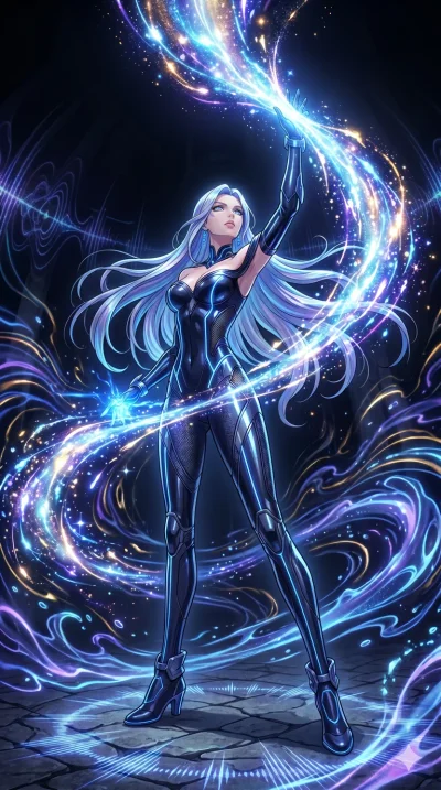 score_9, masterpiece, best quality, ultra-detailed, High-budget Anime Keyframe, vibrant colors, fluid line-art, expressive lighting, cinematic composition, Ufotable-style visual effects, top-tier animation quality, Caucasian woman with pale skin and 