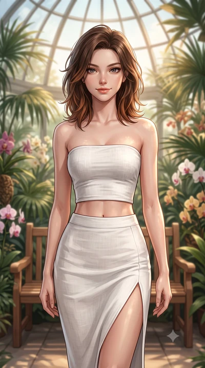 score_9, masterpiece, best quality, ultra-detailed, high-budget anime keyframe, editorial fashion photography, tasteful artistic composition, Korean woman woman. close-up cowboy shot from the waist and thighs up, the character dominates the compositi