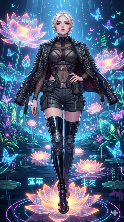 score_9, masterpiece, best quality, ultra-detailed, High-budget Anime Keyframe, vibrant colors, fluid line-art, expressive lighting, cinematic composition, Ufotable-style visual effects, top-tier animation quality, Caucasian woman with pale skin and 