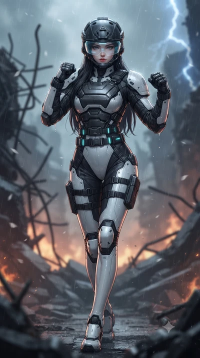 score_9, masterpiece, best quality, ultra-detailed, high-budget anime keyframe, editorial fashion photography, tasteful artistic composition, Korean woman. low angle full-body shot from head to toe showing her feet, filling the entire 9:16 vertical f