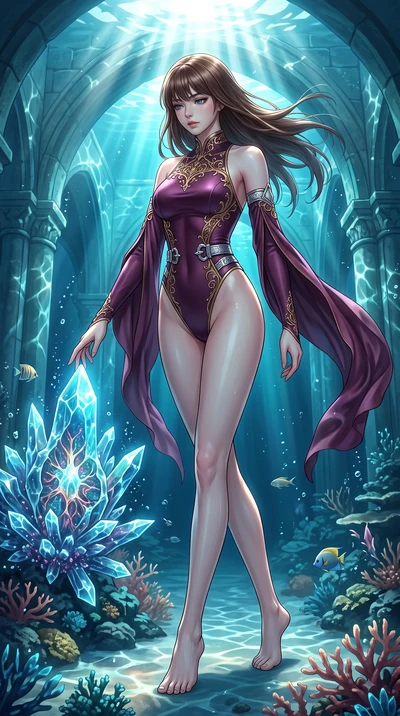 score_9, masterpiece, best quality, ultra-detailed, high-budget anime keyframe, editorial fashion photography, tasteful artistic composition, Korean woman. low angle full-body shot from head to toe showing her feet, filling the entire 9:16 vertical f