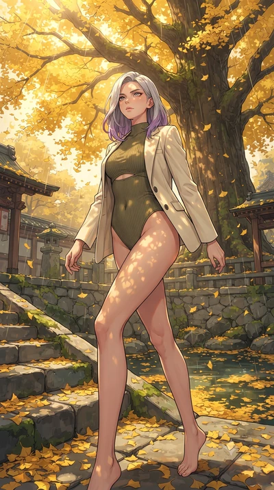 score_9, masterpiece, best quality, ultra-detailed, high-budget anime keyframe, gorgeous anime illustration, with clean line-art and distinct ink outlines, Caucasian woman, strictly human ears. low angle full-body shot from head to toe showing her fe