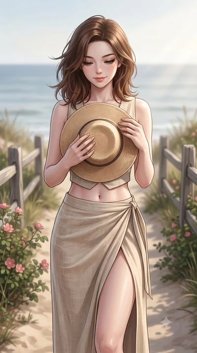 score_9, masterpiece, best quality, ultra-detailed, high-budget anime keyframe, editorial fashion photography, tasteful artistic composition, Korean woman woman. close-up cowboy shot from the waist and thighs up, the character dominates the compositi