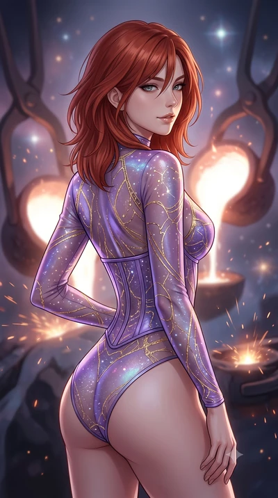score_9, masterpiece, best quality, ultra-detailed, high-budget anime keyframe, editorial fashion photography, tasteful artistic composition, Korean woman. close-up cowboy shot from the waist and thighs up, the character dominates the composition, fi