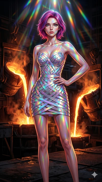 score_9, masterpiece, best quality, ultra-detailed, high-budget anime keyframe, editorial fashion photography, tasteful artistic composition, Caucasian woman, strictly human ears. cowboy shot from the thighs up, character and outfit filling the frame