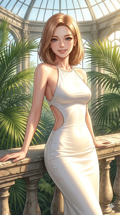 score_9, masterpiece, best quality, ultra-detailed, high-budget anime keyframe, editorial fashion photography, tasteful artistic composition, Korean woman. cowboy shot from the thighs up, character and outfit filling the frame for maximum editorial p