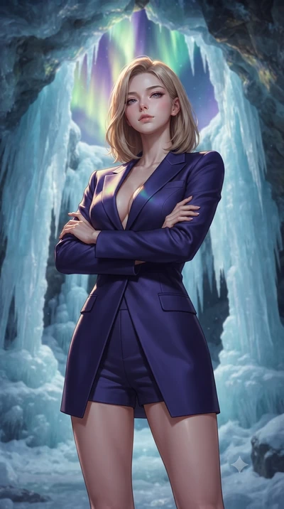score_9, masterpiece, best quality, ultra-detailed, high-budget anime keyframe, editorial fashion photography, tasteful artistic composition, Korean woman. close-up cowboy shot from the waist and thighs up, the character dominates the composition, fi