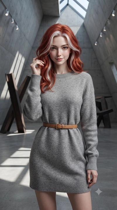 score_9, masterpiece, best quality, ultra-detailed, high-budget anime keyframe, editorial fashion photography, tasteful artistic composition, Caucasian woman, strictly human ears. close-up cowboy shot from the waist and thighs up, the character domin