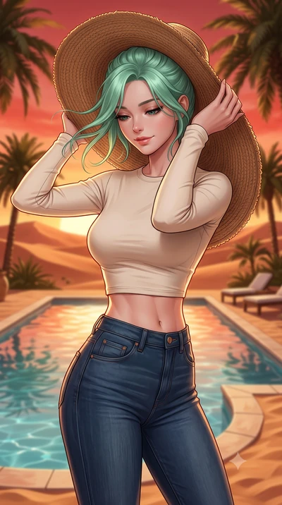 score_9, masterpiece, best quality, ultra-detailed, high-budget anime keyframe, editorial fashion photography, tasteful artistic composition, Japanese woman woman. close-up cowboy shot from the waist and thighs up, the character dominates the composi