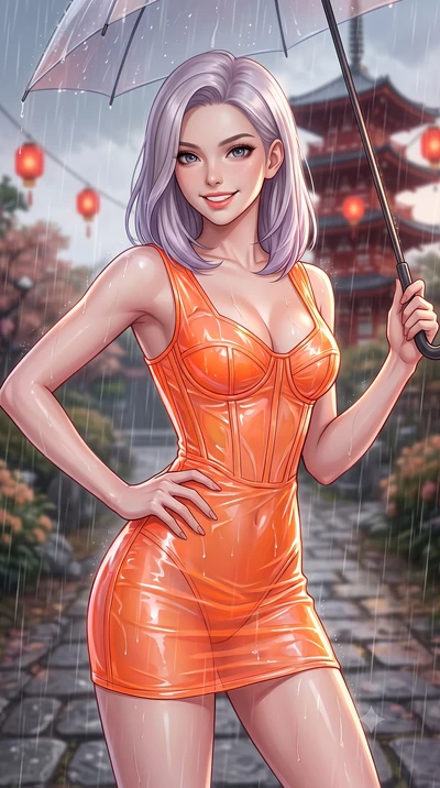 score_9, masterpiece, best quality, ultra-detailed, high-budget anime keyframe, editorial fashion photography, tasteful artistic composition, Caucasian woman, strictly human ears. close-up cowboy shot from the waist and thighs up, the character domin
