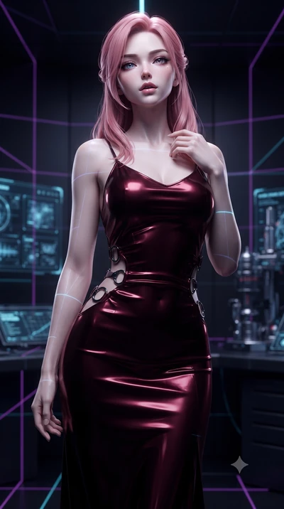 score_9, masterpiece, best quality, ultra-detailed, high-budget anime keyframe, editorial fashion photography, tasteful artistic composition, Japanese woman. close-up cowboy shot from the waist and thighs up, the character dominates the composition, 