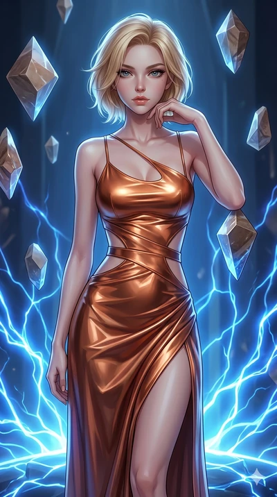 score_9, masterpiece, best quality, ultra-detailed, high-budget anime keyframe, editorial fashion photography, tasteful artistic composition, Caucasian woman, strictly human ears. cowboy shot from the thighs up, character and outfit filling the frame