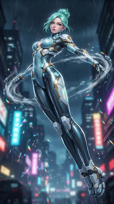 score_9, masterpiece, best quality, ultra-detailed, high-budget anime keyframe, editorial fashion photography, tasteful artistic composition, Japanese woman. low angle full-body shot from head to toe showing her feet, filling the entire 9:16 vertical