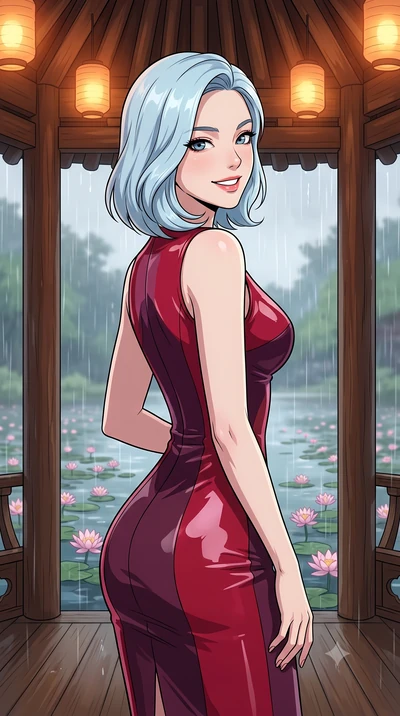 score_9, masterpiece, best quality, ultra-detailed, high-budget anime keyframe, editorial fashion photography, tasteful artistic composition, gorgeous anime illustration, with clean line-art, distinct ink outlines, and high-contrast stereoscopic dept