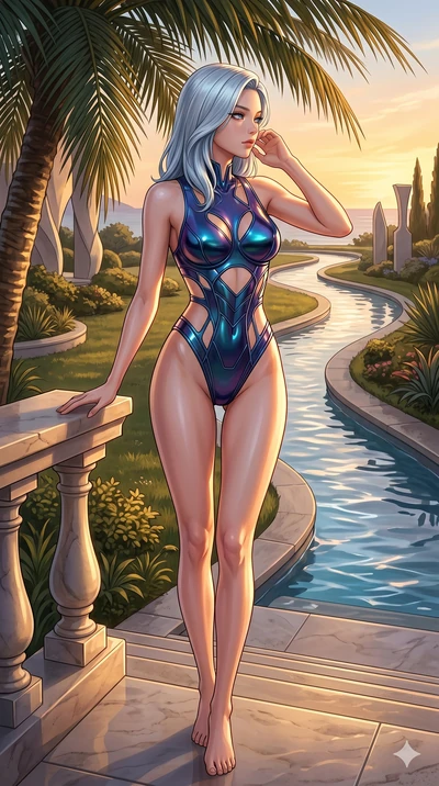 score_9, masterpiece, best quality, ultra-detailed, high-budget anime keyframe, editorial fashion photography, tasteful artistic composition, Korean woman. cowboy shot from the thighs up, character and outfit filling the frame for maximum editorial p