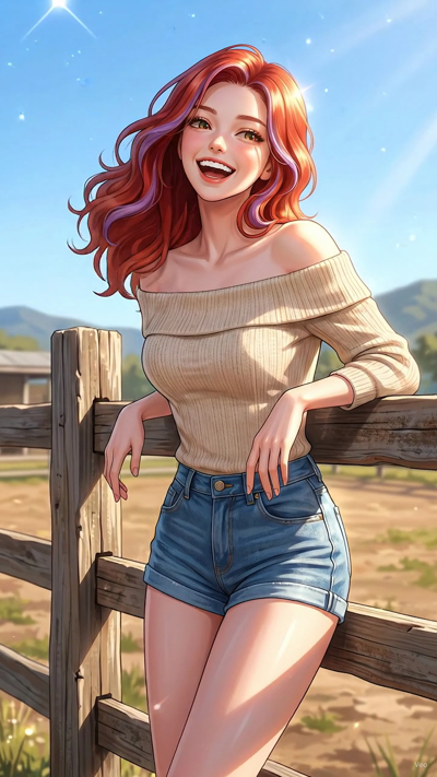 Character blinking, looking at camera with a subtle, natural expression, moving slowly and naturally. Their hair sways gently in a quiet draft of air while maintaining their original pose. The camera executes a very slow, smooth dolly-in. The backgro