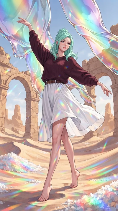 score_9, masterpiece, best quality, ultra-detailed, high-budget anime keyframe, gorgeous anime illustration, with clean line-art, distinct ink outlines, and high-contrast stereoscopic depth, Japanese woman. low angle full-body shot from head to toe s