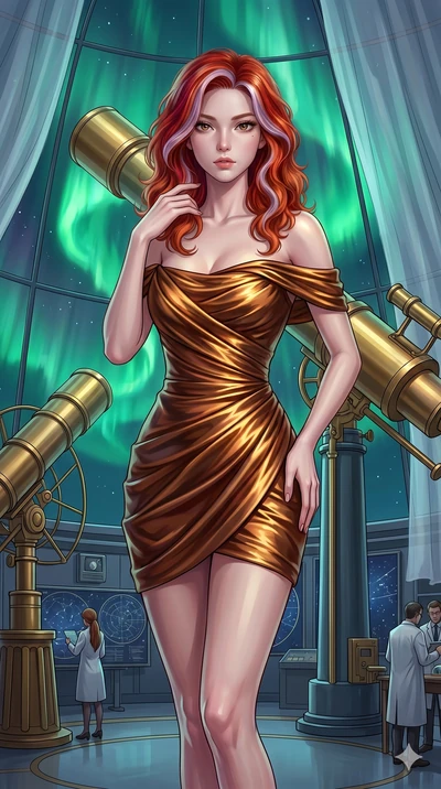 score_9, masterpiece, best quality, ultra-detailed, high-budget anime keyframe, editorial fashion photography, tasteful artistic composition, Caucasian woman, strictly human ears. cowboy shot from the thighs up, character and outfit filling the frame