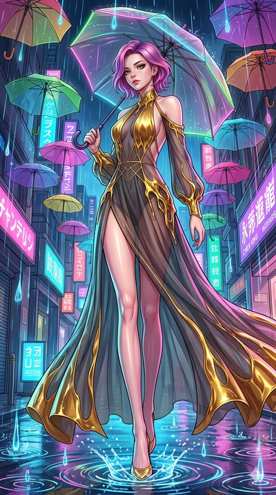 score_9, masterpiece, best quality, ultra-detailed, high-budget anime keyframe, Caucasian woman, strictly human ears. low angle full-body shot filling the entire 9:16 frame with her statuesque presence, stretching the vertical silhouette. navigating 