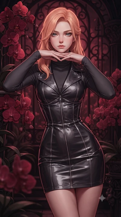 score_9, masterpiece, best quality, ultra-detailed, high-budget anime keyframe, editorial fashion photography, tasteful artistic composition, Japanese woman. close-up cowboy shot from the waist and thighs up, the character dominates the composition, 