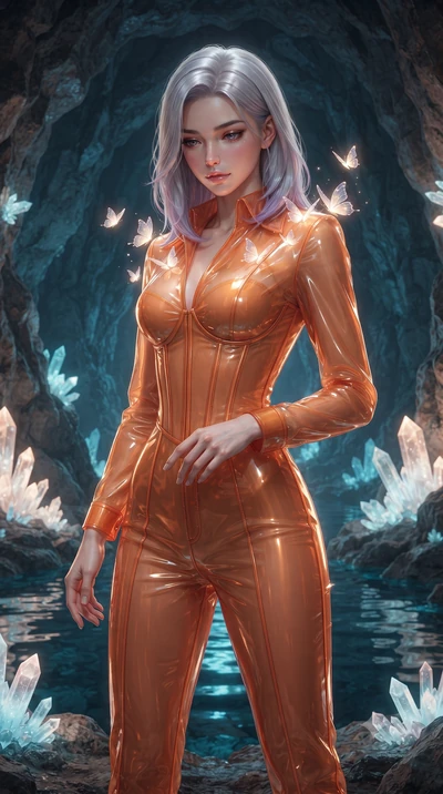 score_9, masterpiece, best quality, ultra-detailed, High-budget Anime Keyframe, editorial fashion photography, tasteful artistic composition, realistic cosplay photography, Caucasian woman, strictly human ears. Low angle cowboy shot filling the entir