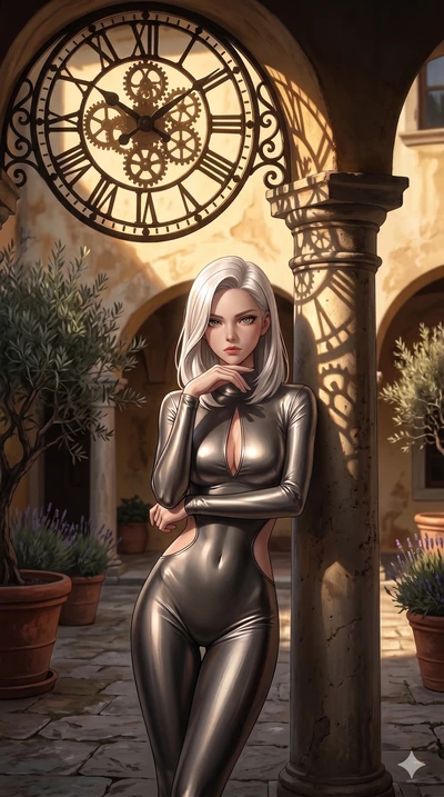 score_9, masterpiece, best quality, ultra-detailed, high-budget anime keyframe, editorial fashion photography, tasteful artistic composition, Caucasian woman, strictly human ears. cowboy shot from the thighs up, character and outfit filling the frame