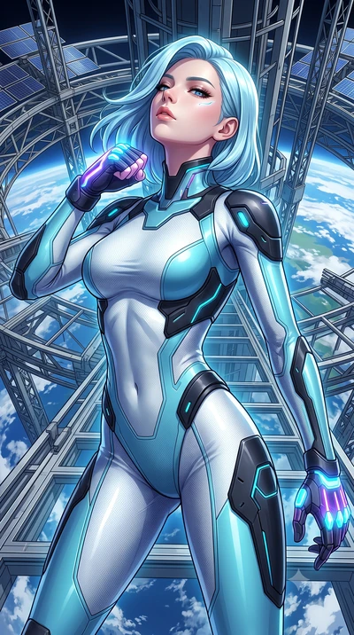 score_9, masterpiece, best quality, ultra-detailed, high-budget anime keyframe, semi-realistic 3D game render, editorial fashion photography, tasteful artistic composition, Korean woman. close-up cowboy shot from the waist and thighs up, the characte