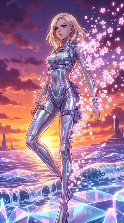 score_9, masterpiece, best quality, ultra-detailed, High-budget Anime Keyframe, vibrant colors, fluid line-art, expressive lighting, cinematic composition, Ufotable-style visual effects, top-tier animation quality, Caucasian woman with pale skin, blo