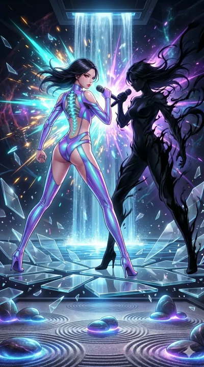 score_9, masterpiece, best quality, ultra-detailed, High-budget Anime Keyframe, vibrant colors, fluid line-art, expressive lighting, cinematic composition, Ufotable-style visual effects, top-tier animation quality, Japanese woman with delicate and el