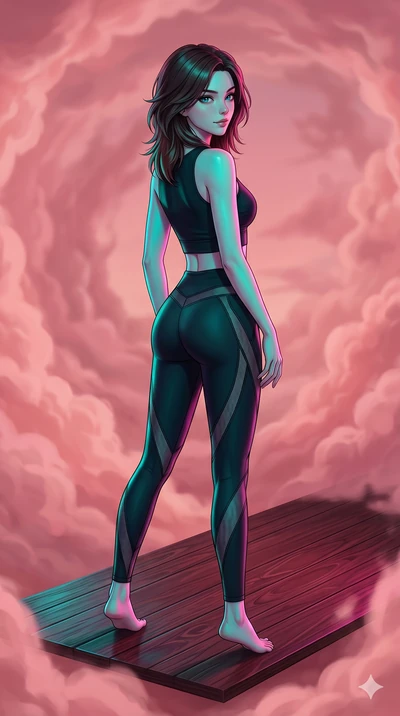 score_9, masterpiece, best quality, ultra-detailed, high-budget anime keyframe, editorial fashion photography, tasteful artistic composition, Korean woman. cowboy shot from the thighs up, character and outfit filling the frame for maximum editorial p