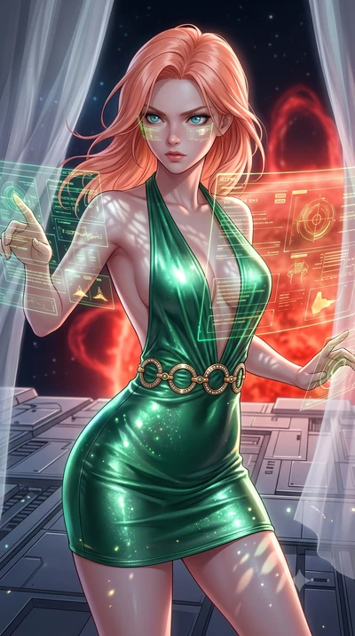 score_9, masterpiece, best quality, ultra-detailed, high-budget anime keyframe, editorial fashion photography, tasteful artistic composition, Japanese woman. close-up cowboy shot from the waist and thighs up, the character dominates the composition, 