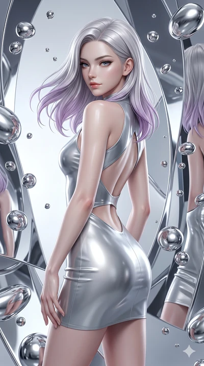 score_9, masterpiece, best quality, ultra-detailed, high-budget anime keyframe, semi-realistic 3D game render, Caucasian woman, strictly human ears. Upper body close-up from the thighs up, character filling the screen for maximum presence. She is sur