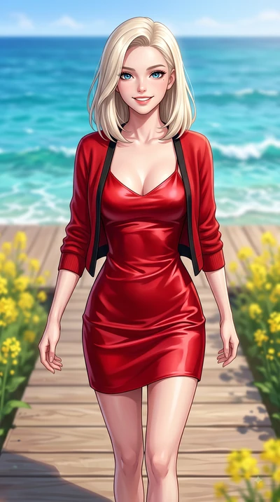 score_9, masterpiece, best quality, ultra-detailed, high-budget anime keyframe, editorial fashion photography, tasteful artistic composition, Caucasian woman. close-up cowboy shot from the waist and thighs up, the character dominates the composition,