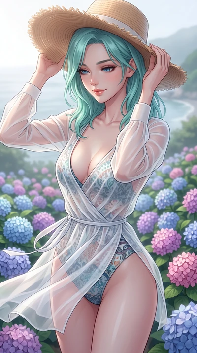 score_9, masterpiece, best quality, ultra-detailed, high-budget anime keyframe, editorial fashion photography, tasteful artistic composition, Japanese woman woman. close-up cowboy shot from the waist and thighs up, the character dominates the composi